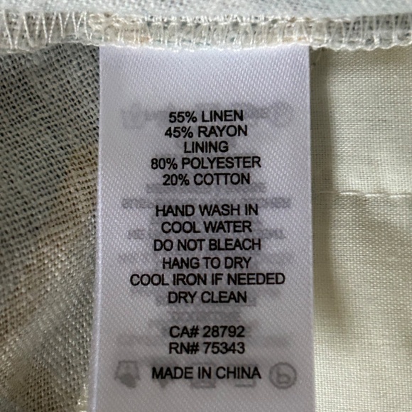 Christian Lacroix Linen Blend Mini Dress With Fringe Hem, Size XXS - Picture 5 of 16